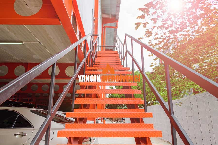 Yangın Merdiveni Örnek Planı - Yangın Merdivenci Com TR